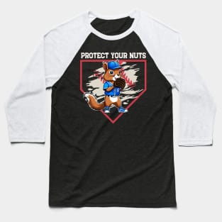 Squirrel Catcher - Protect Your Nuts, Funny Baseball Catcher Baseball T-Shirt